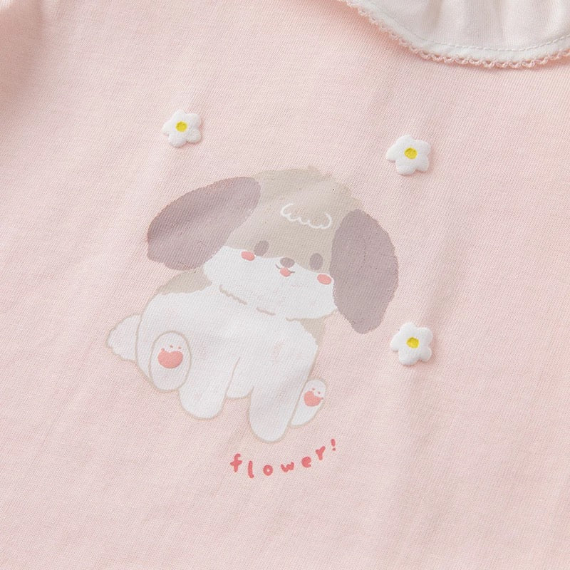 dave&bella Dave Bella loose animal print tops DB1220343