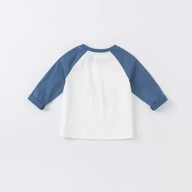 【80cm last one】dave&bella  デイブベラ  ロケットデザインラグランロンT