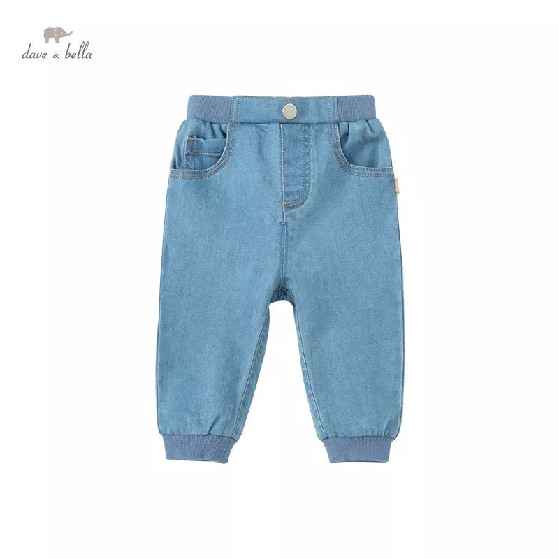 dave&bella Dave Bella Simple Stretch Jogger Denim Pants