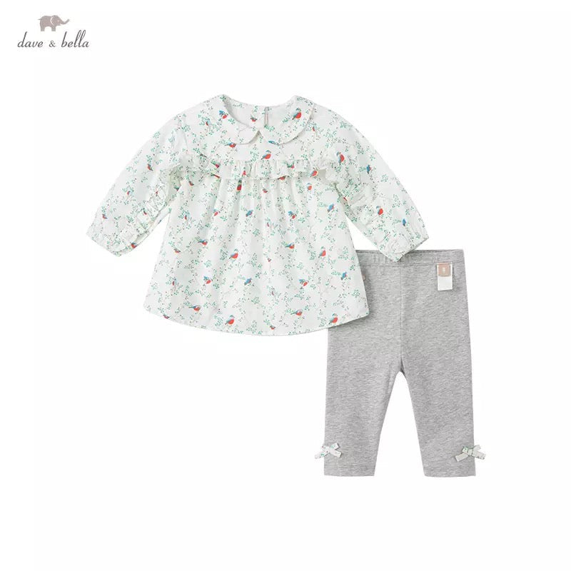 dave&bella デイブベラ バードデザインブラウスセットアップ DB1220238 90cm