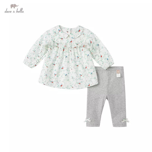 dave&bella デイブベラ バードデザインブラウスセットアップ DB1220238 90cm