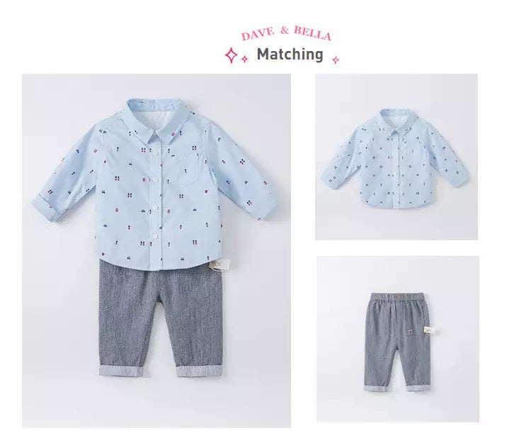 dave&bella デイブベラ 近衛兵&くるまデザインシャツ DB1220658