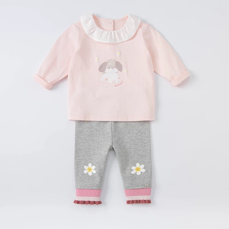 dave&bella Dave Bella loose animal print tops DB1220343