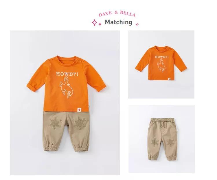 dave&bella  デイブベラ  HOWDY!オレンジロンT 24M