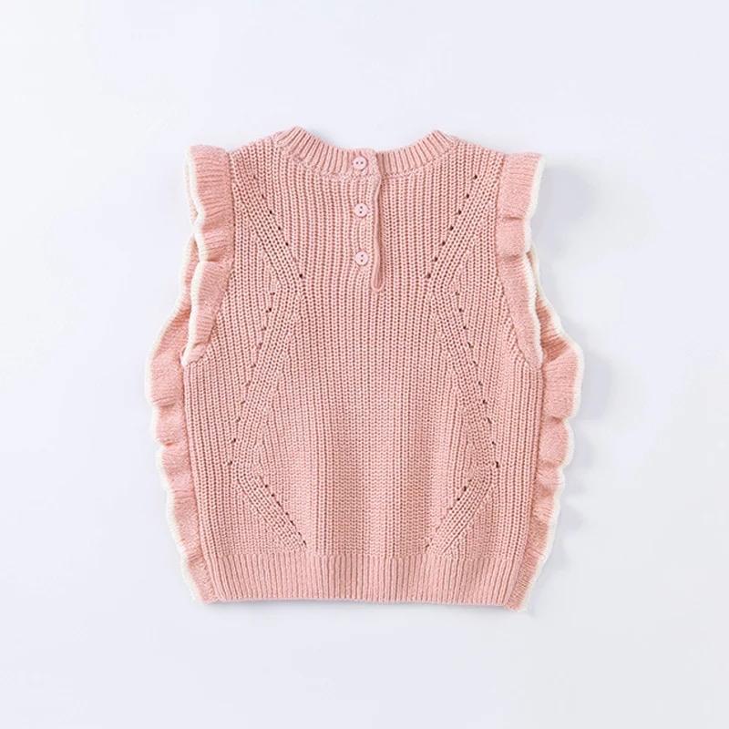 dave&bella Dave Bella Pink Ruffle Vest 3Y