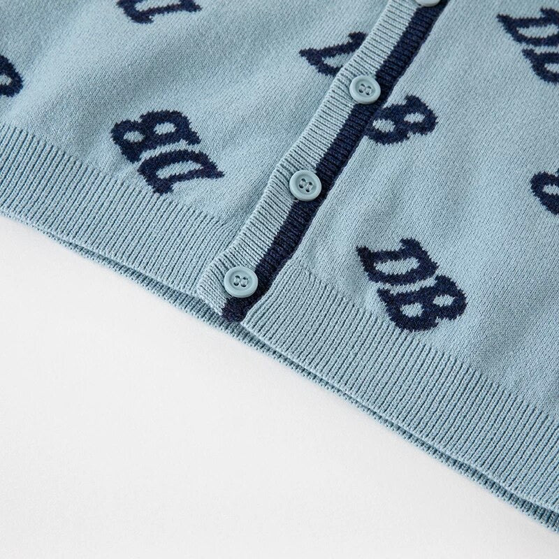 dave&bella デイブベラ ロゴデザインカーディガン DB3222973 90cm