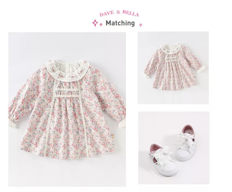 dave&bella デイブベラ クラシックローズデザインワンピース DB3222446