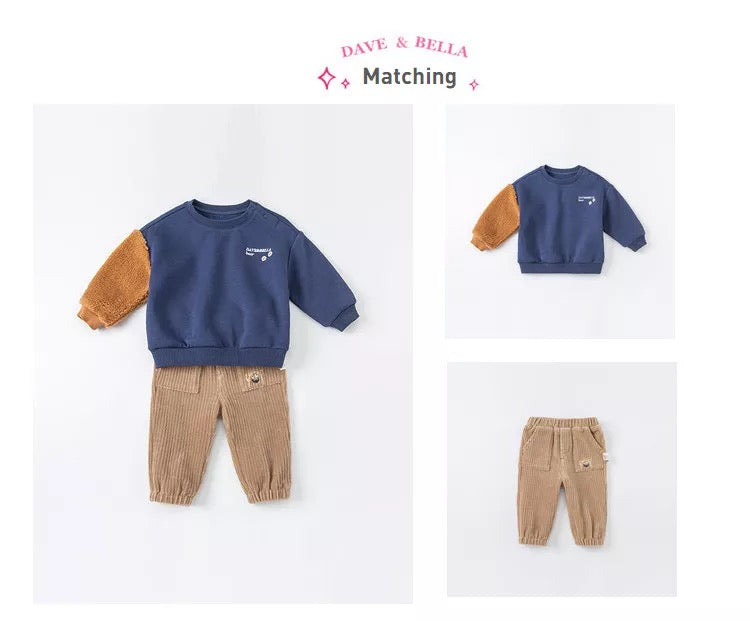 dave&bella  デイブベラ  ひょっこりくまさんトレーナー