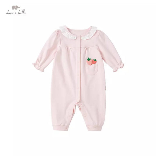 dave&bella デイブベラ いちごモチーフロンパース DB1221154