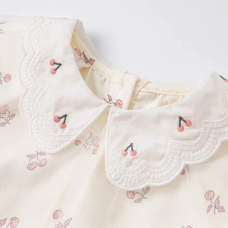 【120cm last one】dave&bella デイブベラ チェリーデザイントップス DB1220489