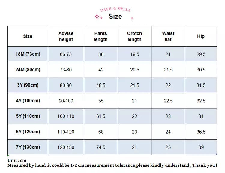 dave&bella Dave Bella Triceratops embroidery pants DB1220441