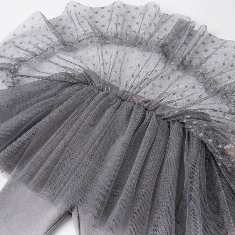 dave&bella dot tulle skirt leggings DB1221235