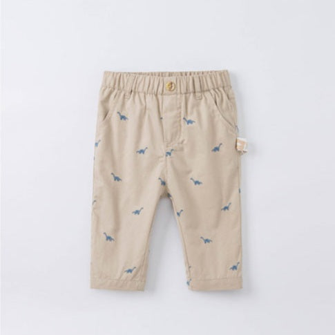 dave&bella dave bella dinosaur embroidery pants 80cm