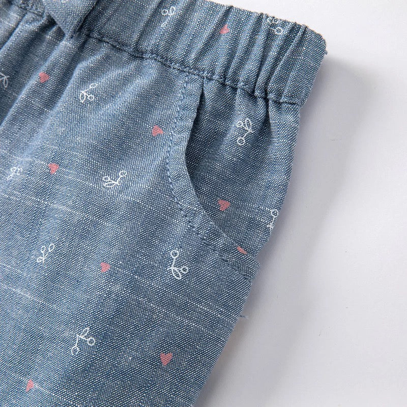 dave&bella デイブベラ チェリー&ハートプリントパンツ DB1220197  90cm