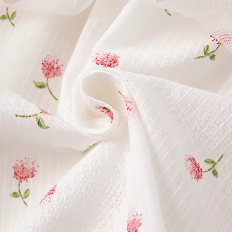 【80cm last one】dave&bella デイブベラ フラワーデザインスモッキングワンピース DB2221628