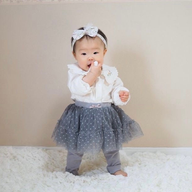 dave&bella dot tulle skirt leggings DB1221235