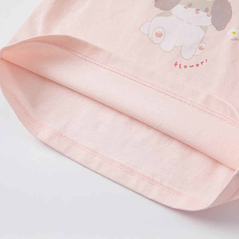 dave&bella Dave Bella loose animal print tops DB1220343