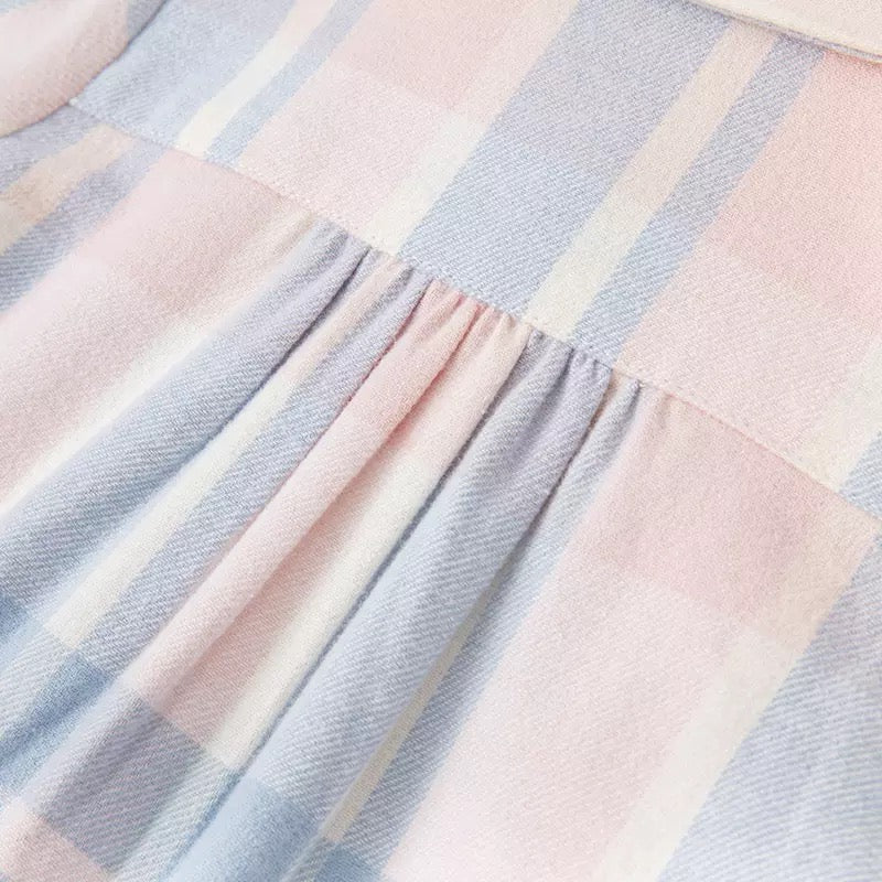 dave&bella Pale color check blouse DB1221686 90cm