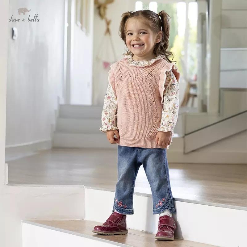 dave&bella Dave Bella Pink Ruffle Vest 3Y