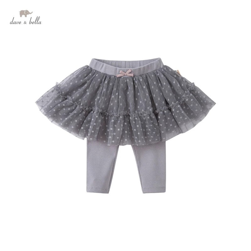 dave&bella dot tulle skirt leggings DB1221235