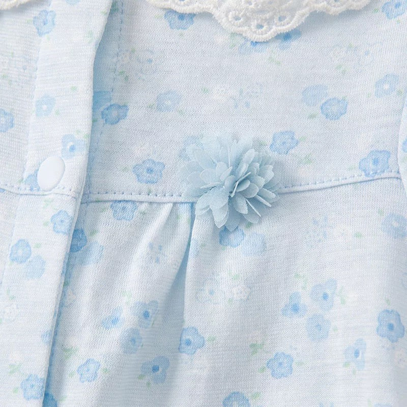 dave&bella Dave Bella Blue Floral Romper DB2221484