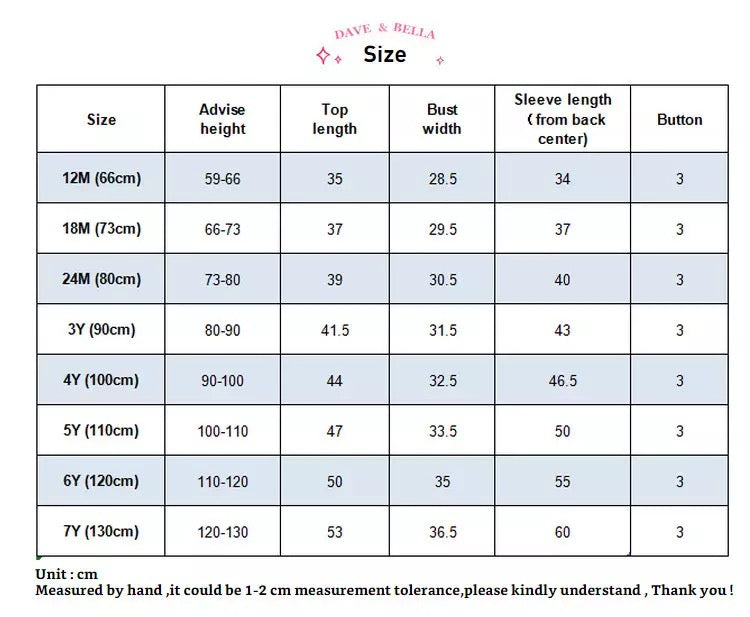 【120cm last one】dave&bella デイブベラ チェリーデザイントップス DB1220489