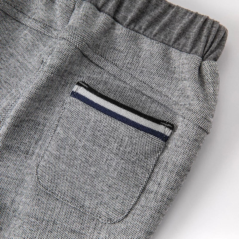 【100cm last 1】dave&bella デイブベラ ネイビーストライプポイントグレーパンツ DB1220745