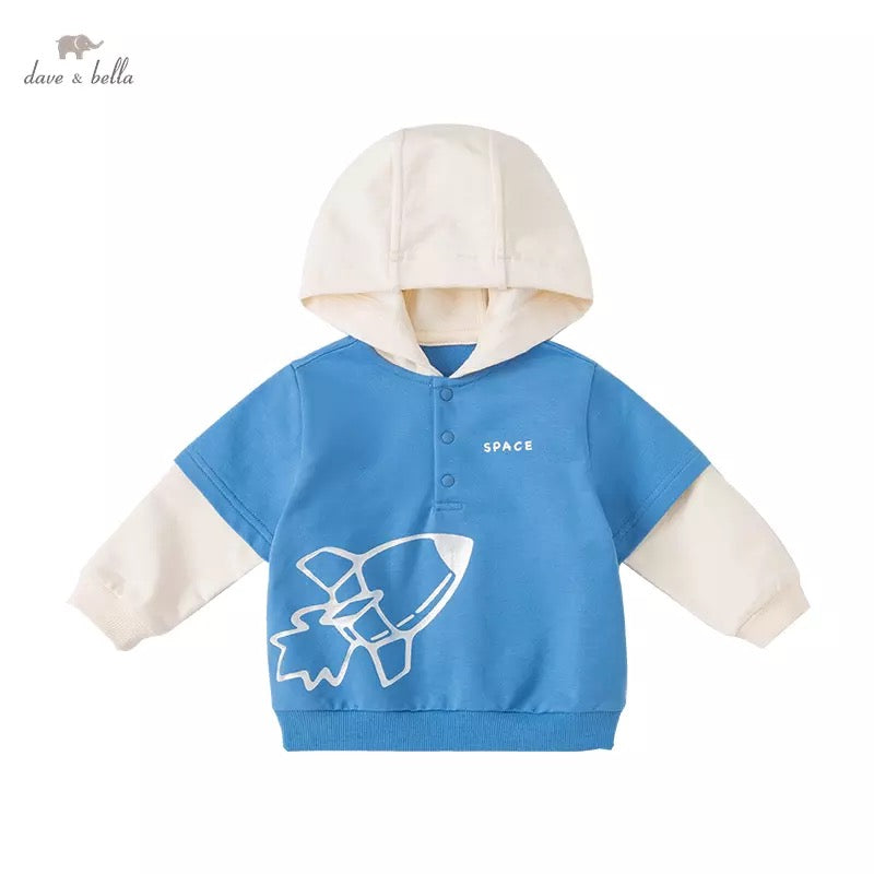 dave&bella デイブベラ スペースデザインパーカー DB1220432 90cm