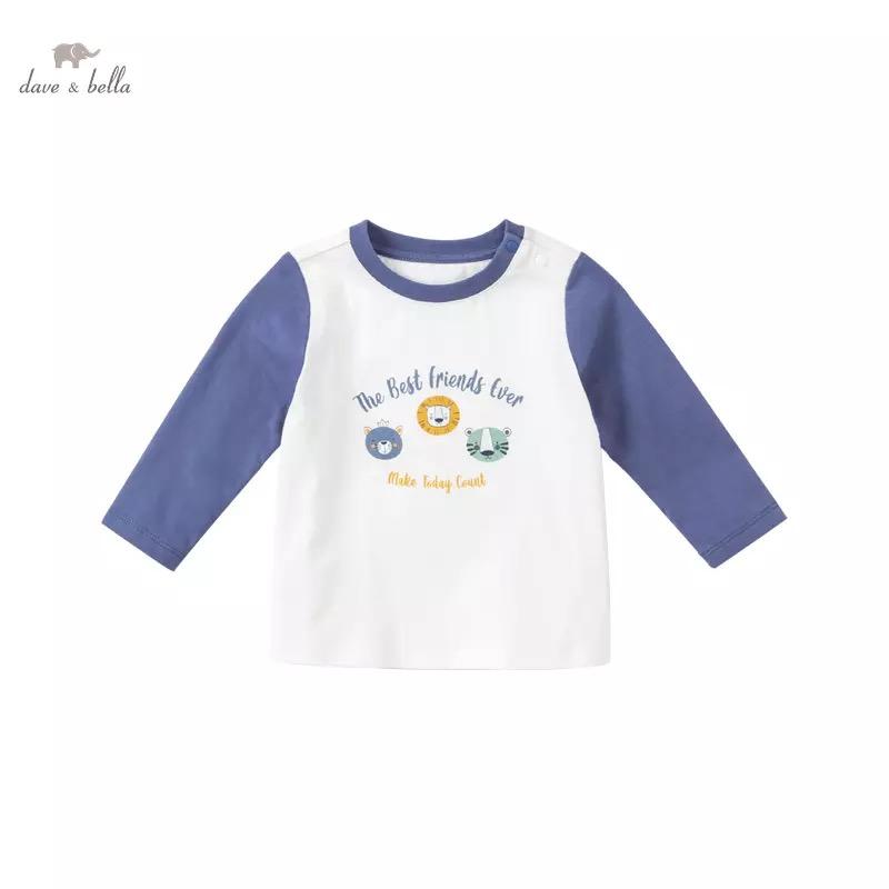 dave&bella Dave Bella Animal Design Long T-shirt Blue 24M