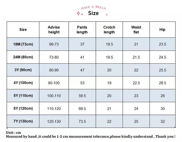 dave&bella dave bella leggings docking pants 24M