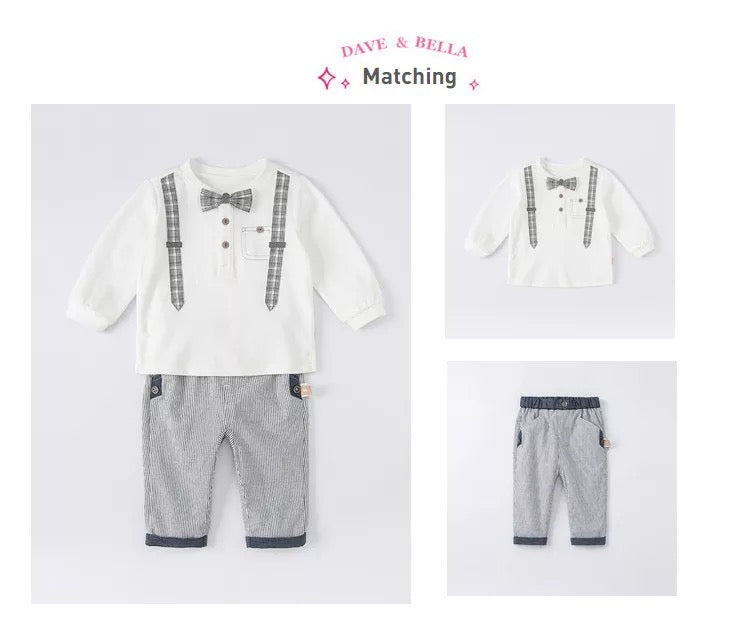 dave&bella Suspender design long T with bowtie DB1220741