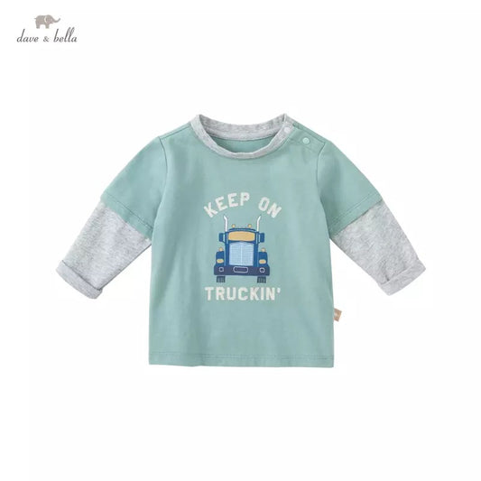 【73cm last one】dave&bella  デイブベラ  レイヤードトラックロンT