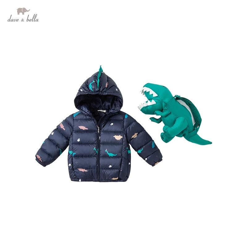 dave&bella dave bella down jacket with dinosaur backpack 24M
