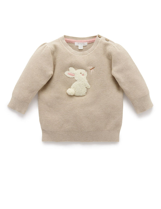 purebaby ピュアベビー Camel Bunny Jumper