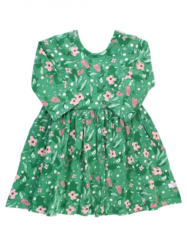 Ruffle Butts Delicately Floral Twirl Dress