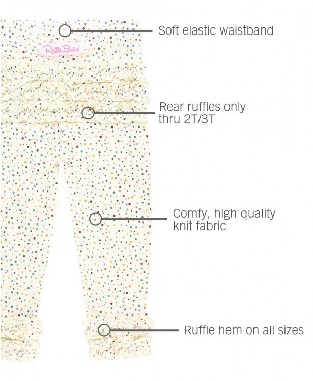 Ruffle Butts ラッフルバッツ Spotty Dot Ruffle Leggings