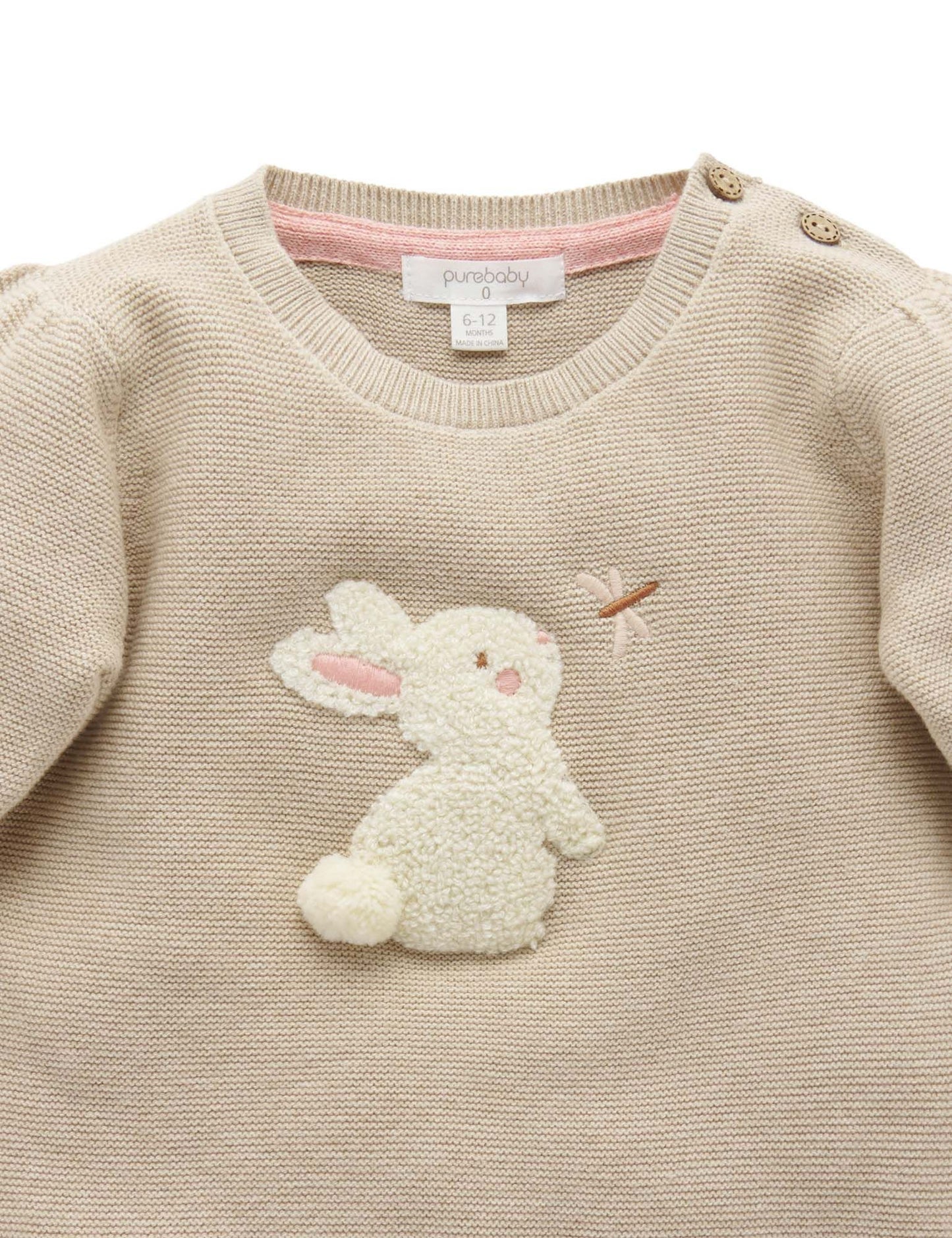 purebaby ピュアベビー Camel Bunny Jumper