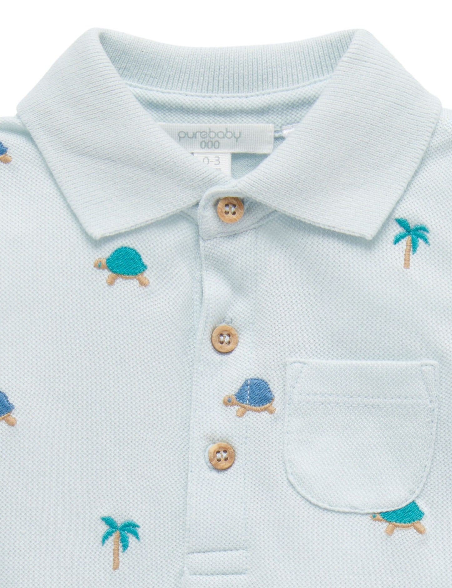 Purebaby Pure baby POLO GROWSUIT PN1018S22