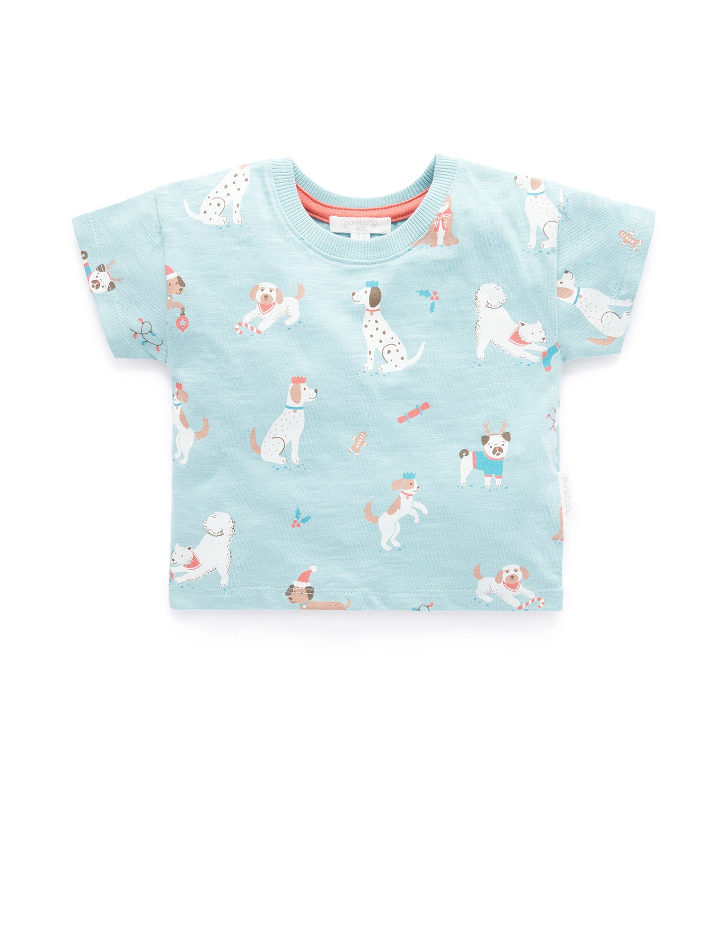 Purebaby Purebaby PUPPY CHRISTMAS T SHIRT PD3011S22