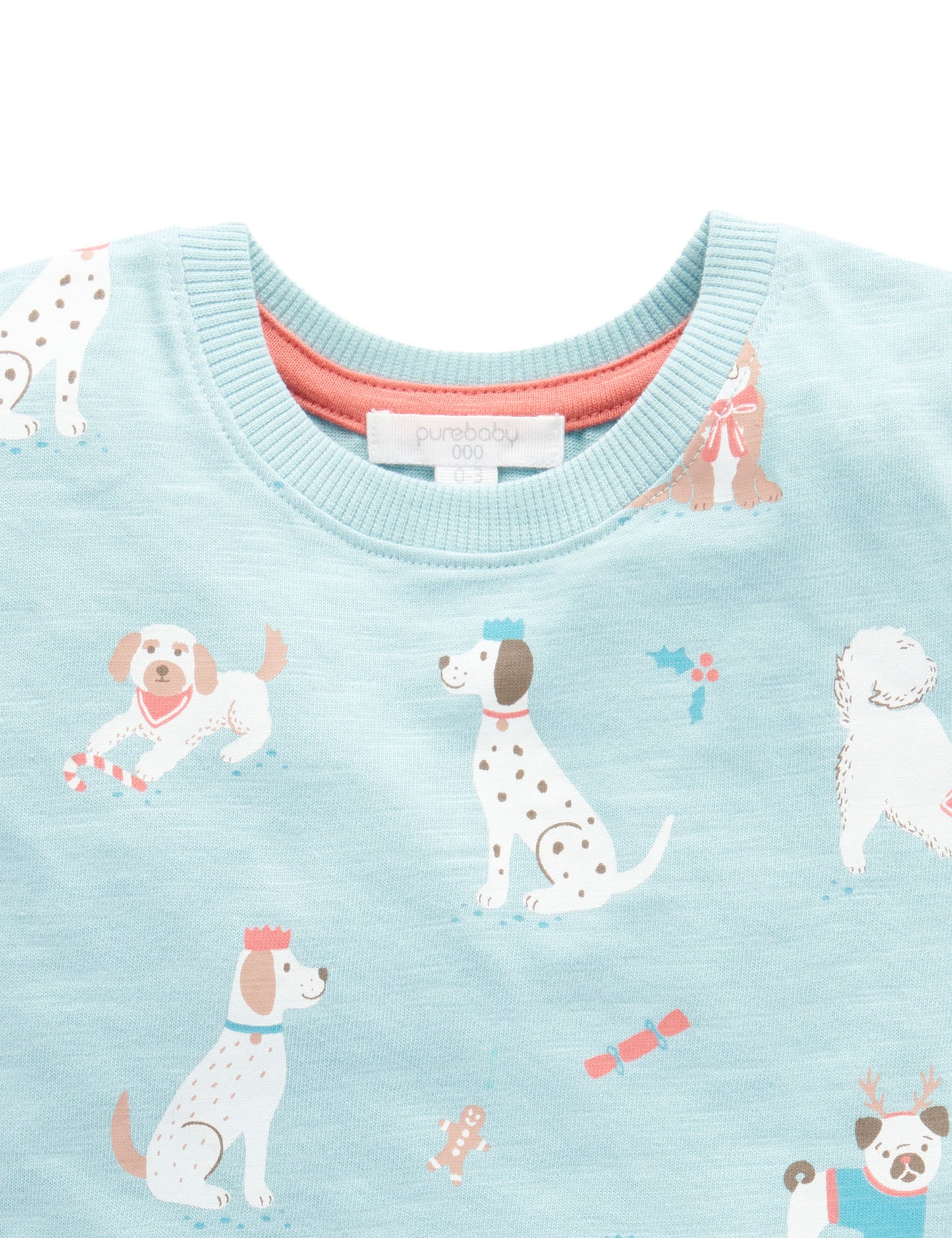 Purebaby Purebaby PUPPY CHRISTMAS T SHIRT PD3011S22