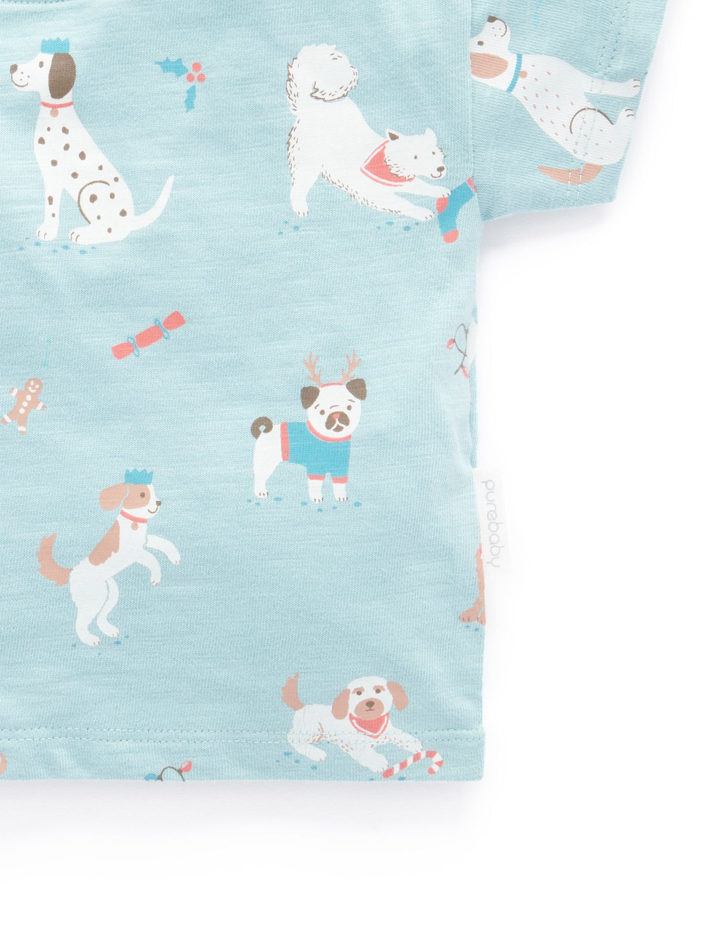Purebaby Purebaby PUPPY CHRISTMAS T SHIRT PD3011S22