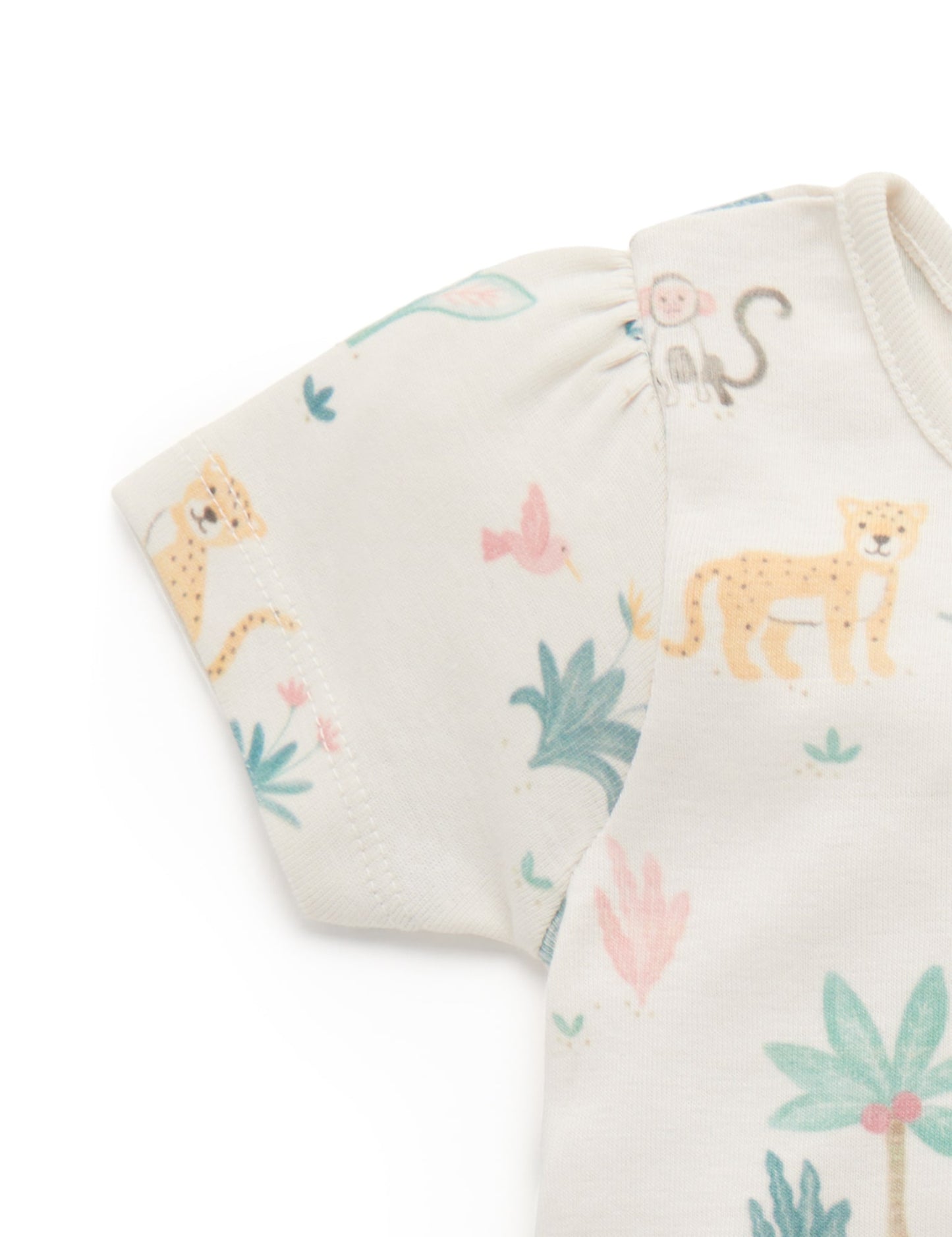 Purebaby Purebaby RIB TEE jungle dream print PB1027S22