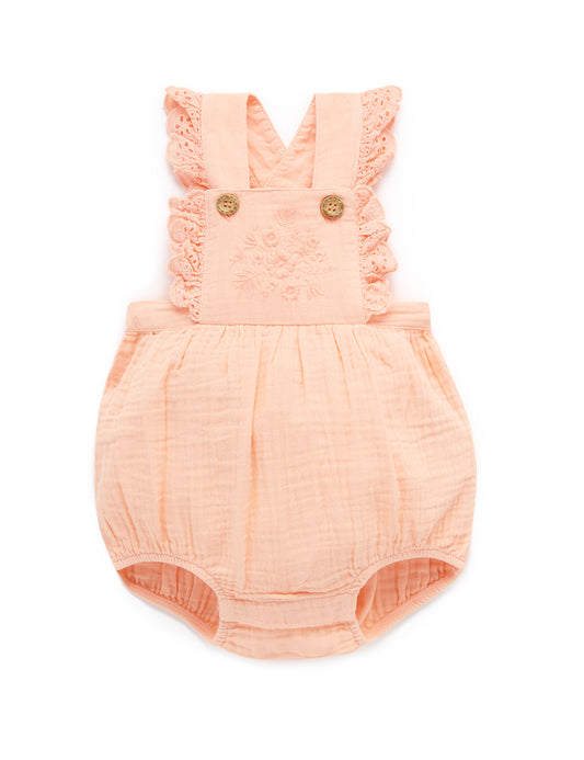 Purebaby ピュアベビー RUFFLE ROMPER mango PN2051S22