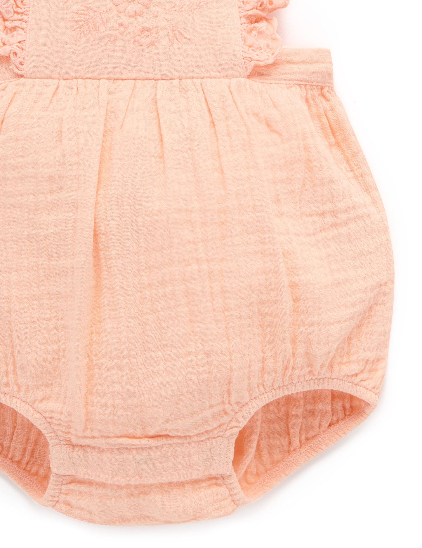 Purebaby RUFFLE ROMPER mango PN2051S22