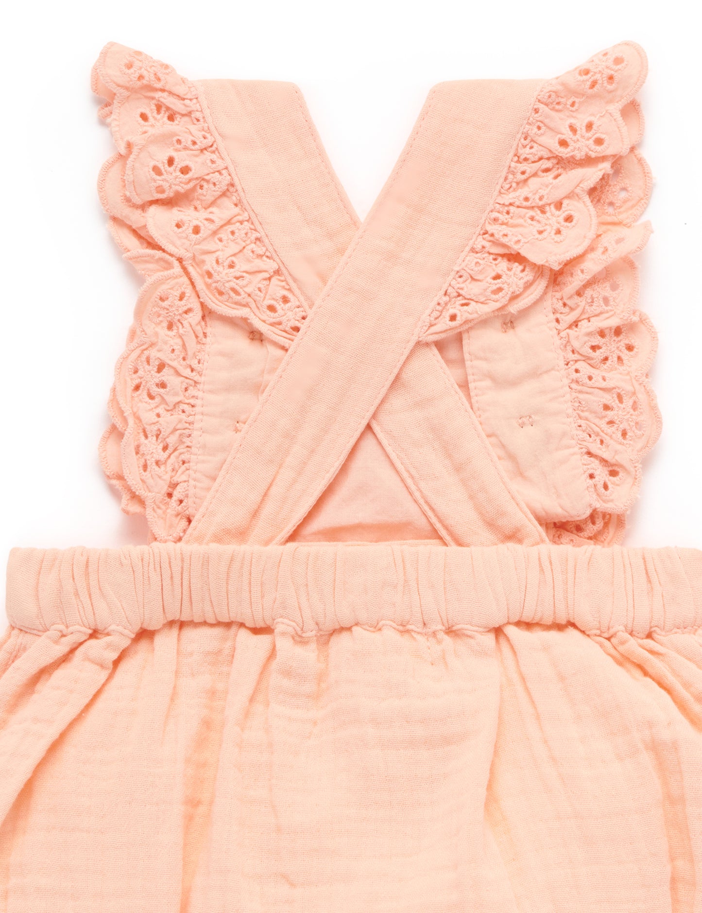 Purebaby RUFFLE ROMPER mango PN2051S22