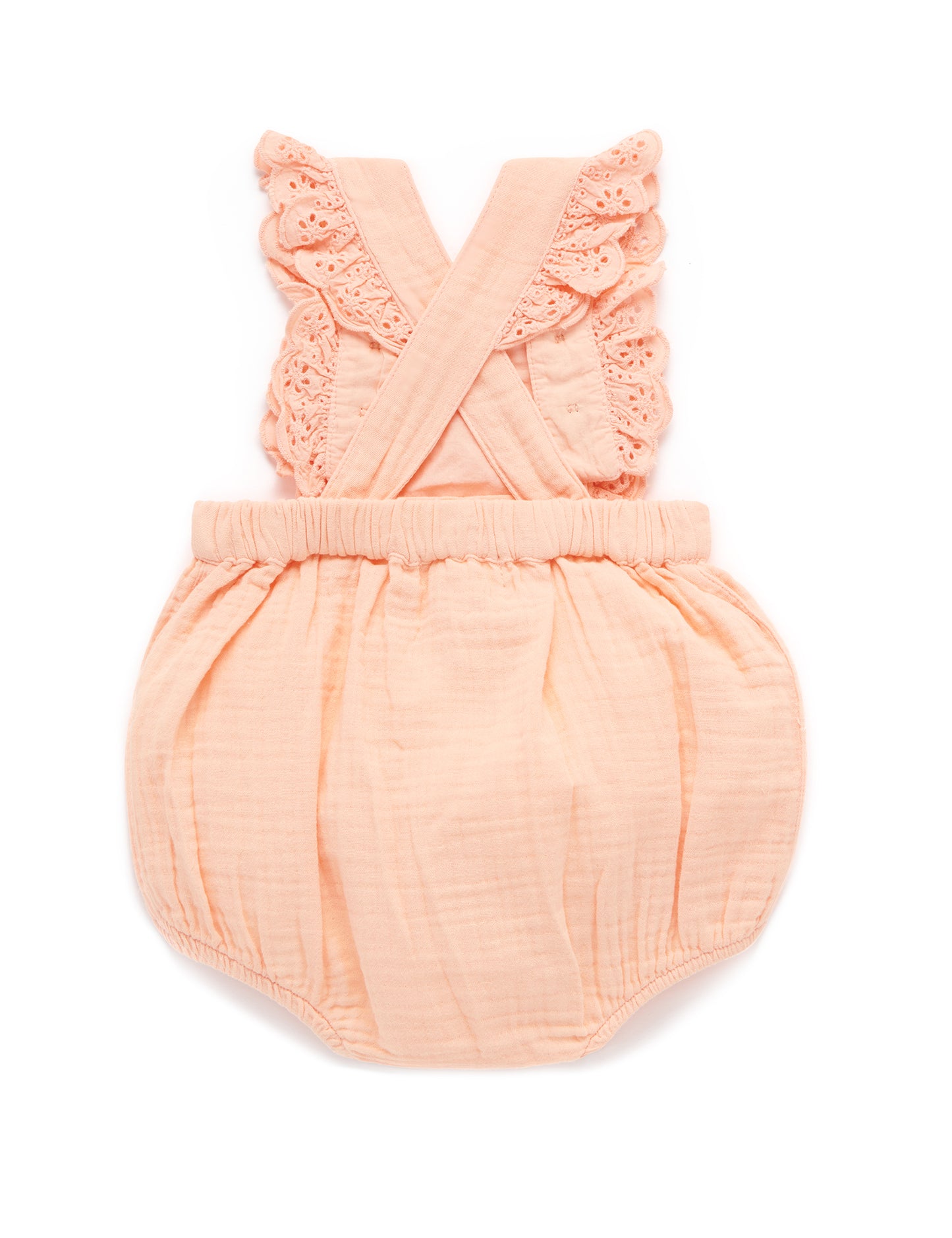 Purebaby RUFFLE ROMPER mango PN2051S22