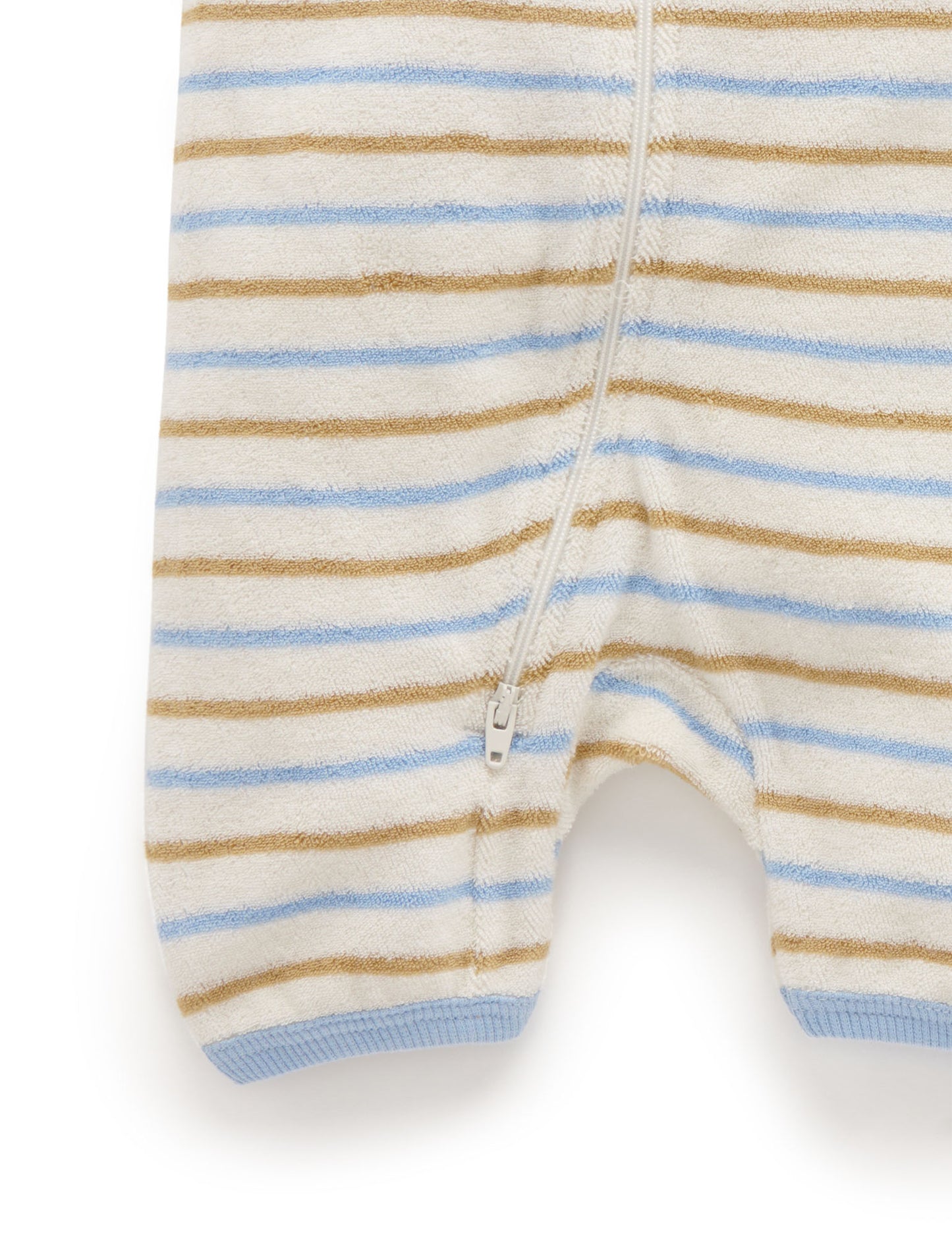 Purebaby ピュアベビー TOWELLING SHORTIE ZIP GROWSUIT PN1034S22