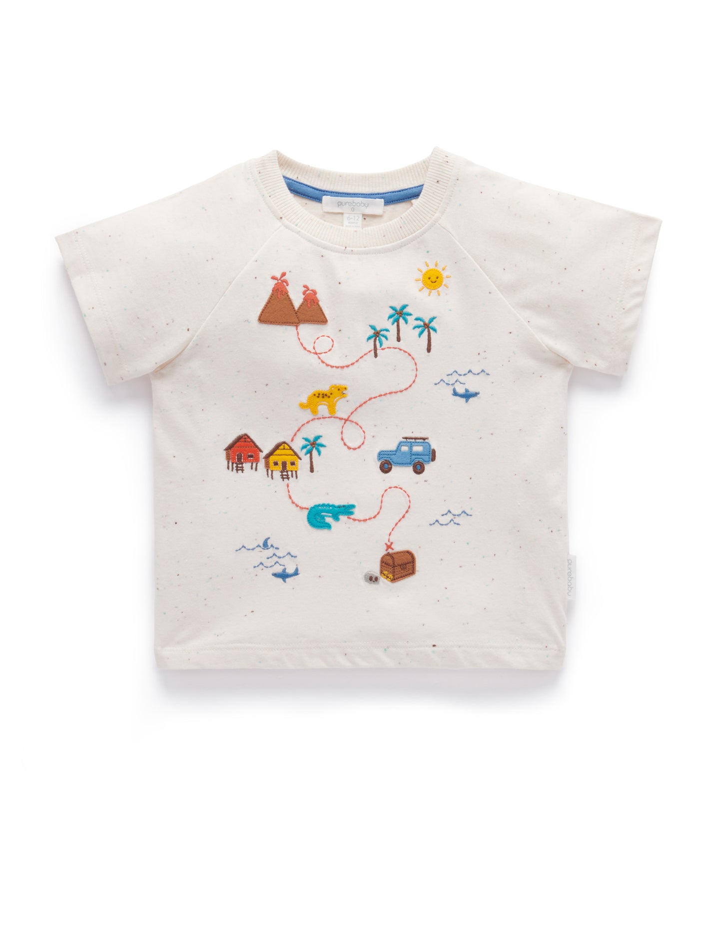 Purebaby Pure Baby TREASURE MAP TEE PB1013S22
