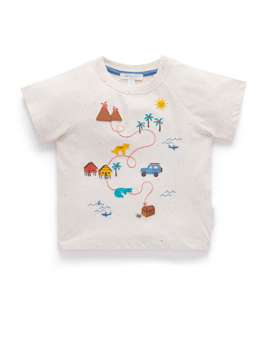 Purebaby Pure Baby TREASURE MAP TEE PB1013S22