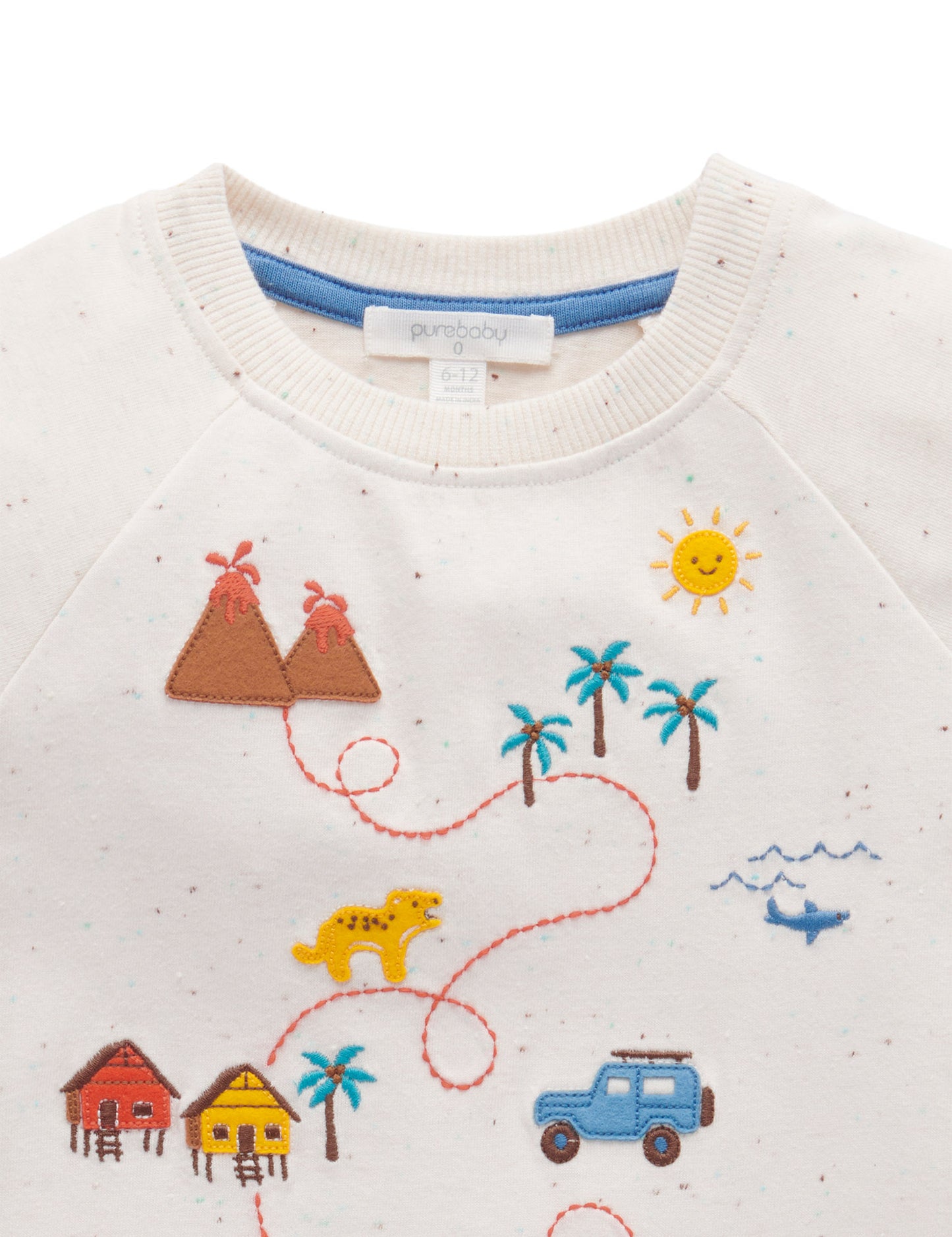Purebaby Pure Baby TREASURE MAP TEE PB1013S22
